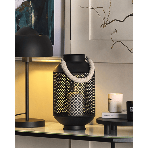 Lanterna CORON Metal 34 cm Preto