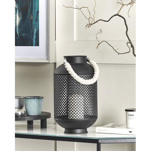 Lanterna CORON Metal 34 cm Preto