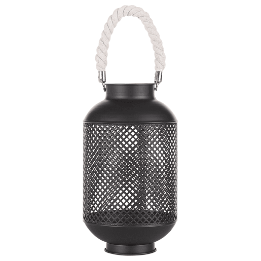 Lanterna CORON Metal 34 cm Preto