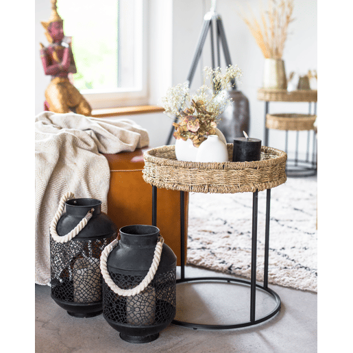 Lanterna CORON Metal 34 cm Preto