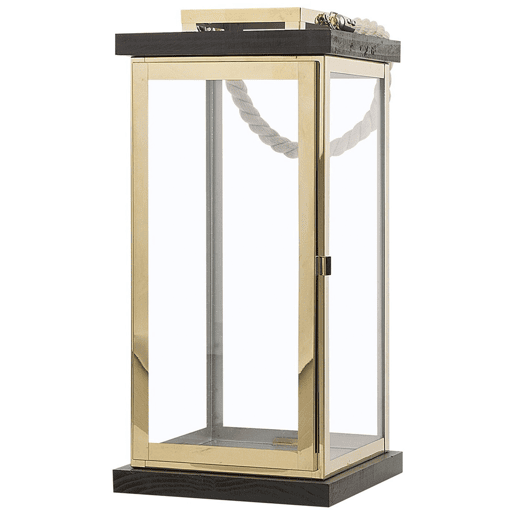 Lanterna BORNEO Metal 41 cm Latão Lanterna BORNEO Metal 41 cm Latão