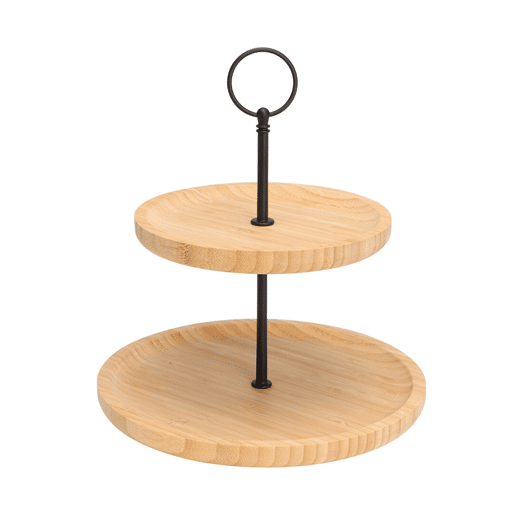 Suporte para alimentos de 2 andares - ideal para servir e apresentar pratos