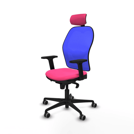 Cadeira de escritório com apoio para a cabeça Jorquera Piqueras y Crespo 2D036G2 Cor de Rosa