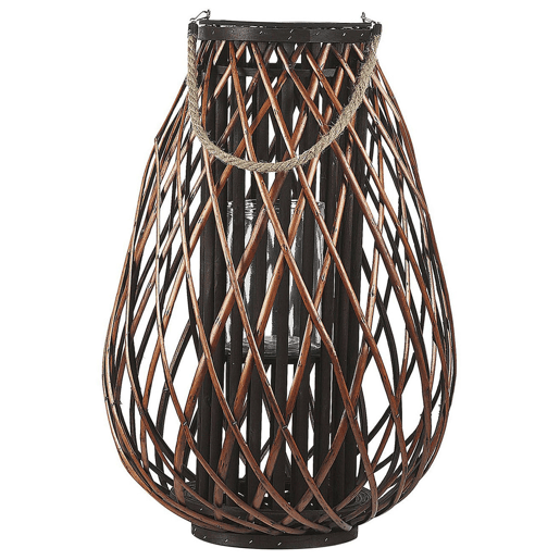 Lanterna KIUSIU Madeira de salgueiro 60 cm Castanho