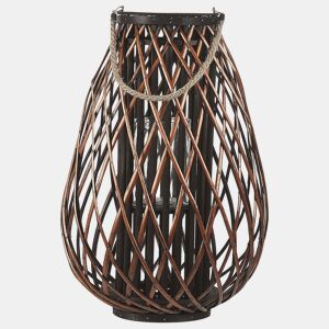 Lanterna KIUSIU Madeira de salgueiro 60 cm Castanho