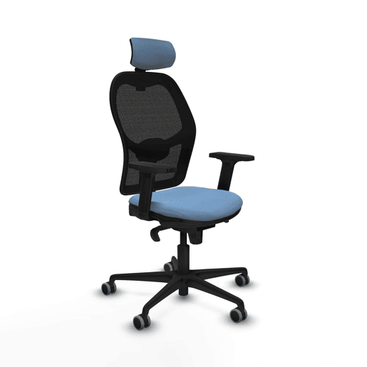 Cadeira de escritório com apoio para a cabeça Jorquera Piqueras y Crespo 2D036G2 Azul celeste