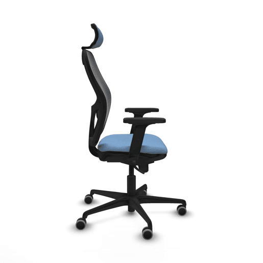 Cadeira de escritório com apoio para a cabeça Jorquera Piqueras y Crespo 2D036G2 Azul celeste