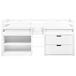 Beliani Cama de media altura Madera de caucho SUSVILLE 97x207 Beliani Cama de media altura Madera de caucho SUSVILLE 97x207 Blanco