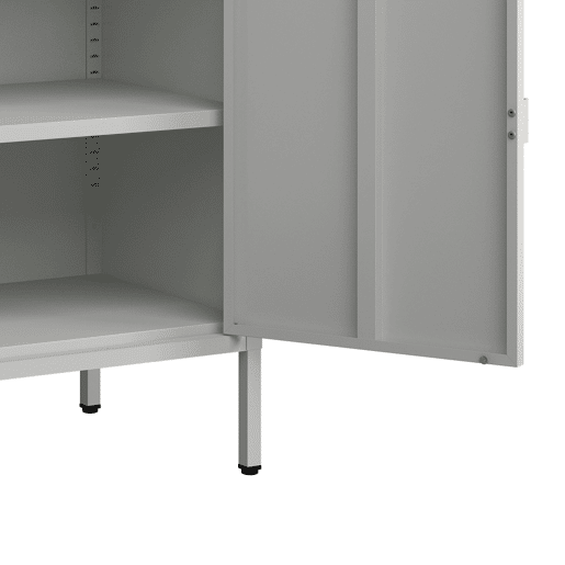 Armário de escritório Hailuoto com compartimentos e 2 portas de aço 75 x 80 x 40 cm - Cinzento claro en.casa Armário de escritório Hailuoto com compartimentos e 2 portas de aço 75 x 80 x 40 cm - Cinzento claro en.casa