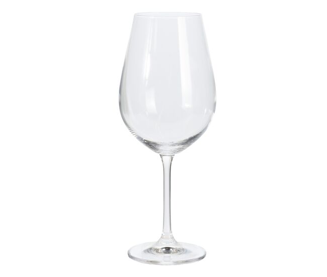Juego de 4 copas de vino blanco con diseño de rayas en relieve 520ml