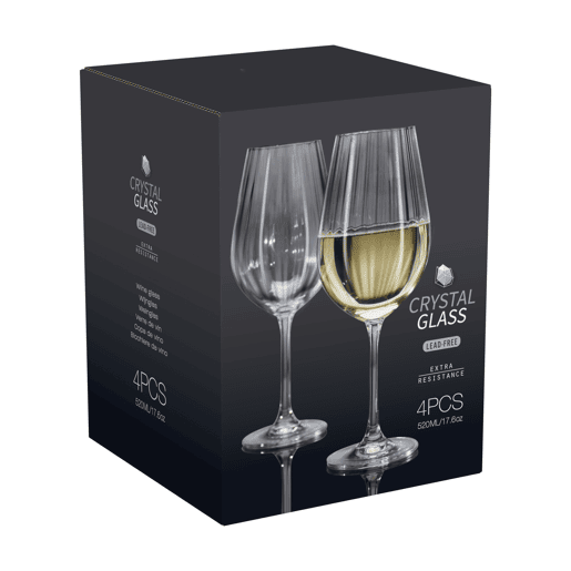 Conjunto de 4 Taças de Vinho Branco
