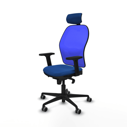 Cadeira de escritório com apoio para a cabeça Jorquera Piqueras y Crespo 2D036G2 Azul