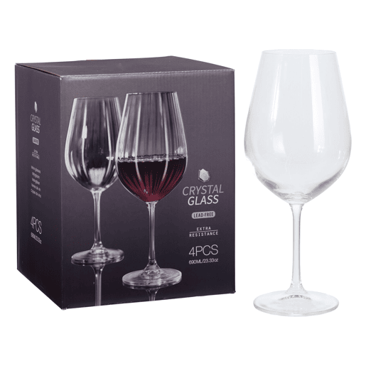 Conjunto de 4 taças de vinho tinto Conjunto de 4 taças de vinho tinto