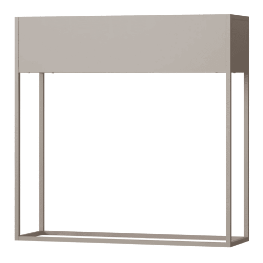 Suporte para plantas Joensuu 80x80x25cm cinzento claro en.casa