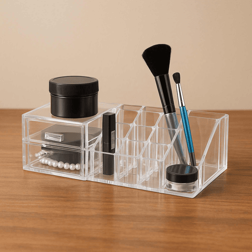 Organizador de maquiagem com gavetas 30x13x9cm