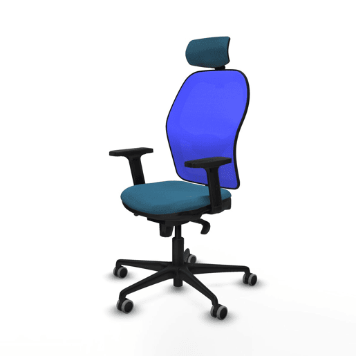 Cadeira de Escritório Piqueras y Crespo 2D036G2 Azul Verde petróleo