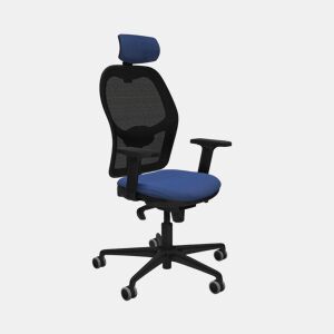 Cadeira de escritório com apoio para a cabeça Jorquera Piqueras y Crespo 2D036G2 Azul Marinho