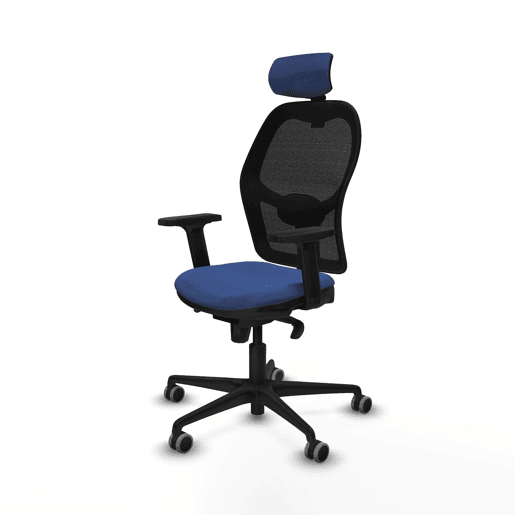 Cadeira de escritório com apoio para a cabeça Jorquera Piqueras y Crespo 2D036G2 Azul Marinho Cadeira de escritório com apoio para a cabeça Jorquera Piqueras y Crespo 2D036G2 Azul Marinho