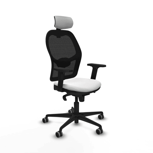 Cadeira de escritório com apoio para a cabeça Piqueras y Crespo 2D036G2 Branco