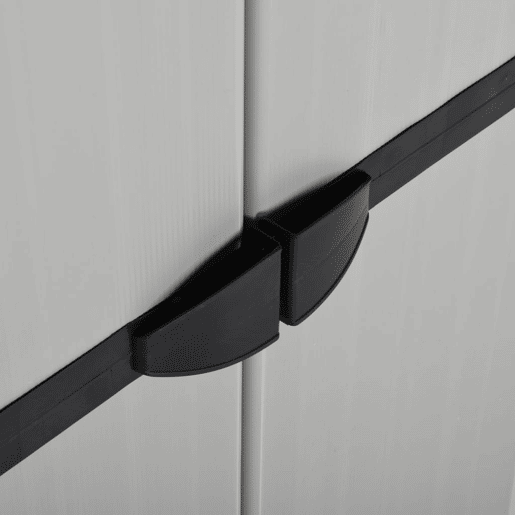 vidaXL Armário arrumação jardim 3 prateleiras 68x40x168cm cinzapreto vidaXL Armário arrumação jardim 3 prateleiras 68x40x168cm cinzapreto