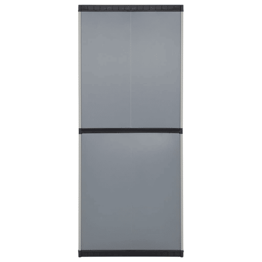 vidaXL Armário arrumação jardim 3 prateleiras 68x40x168cm cinzapreto vidaXL Armário arrumação jardim 3 prateleiras 68x40x168cm cinzapreto