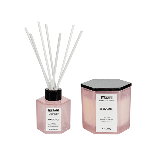 Vela Perfumada com Difusor de Fragrância CLASSY TINT Cera de soja Notas frutadas