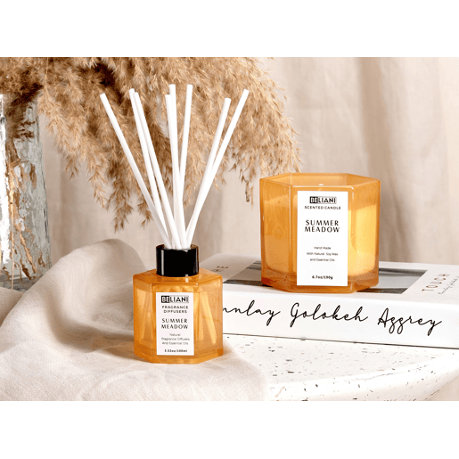 Vela Perfumada com Difusor de Fragrância CLASSY TINT Cera de soja Notas frescas
