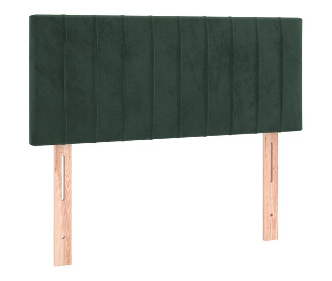 Vidaxl cabecero de terciopelo verde oscuro 90x5x78/88 cm