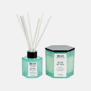 Vela Perfumada com Difusor de Fragrância CLASSY TINT Cera de soja Notas frescas
