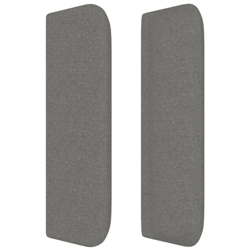 vidaXL Cabeceira de cama c abas tecido 203x16x7888cm cinzento-escuro