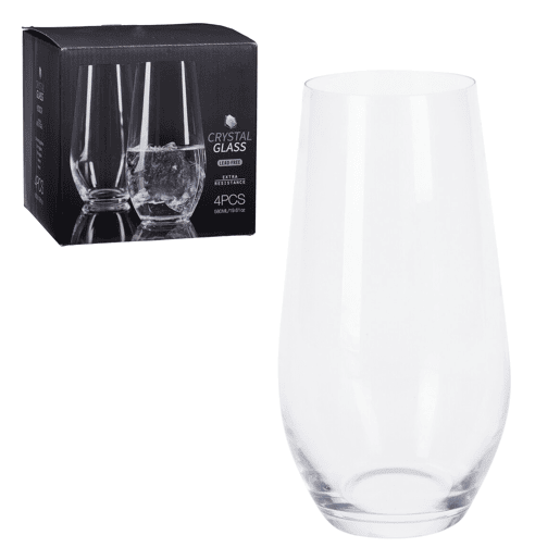 Conjunto de 4 copos de cristal