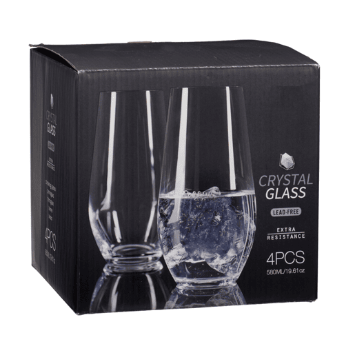Conjunto de 4 copos de cristal