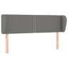 vidaXL Cabeceira de cama c abas tecido 147x23x7888cm cinzento-escuro