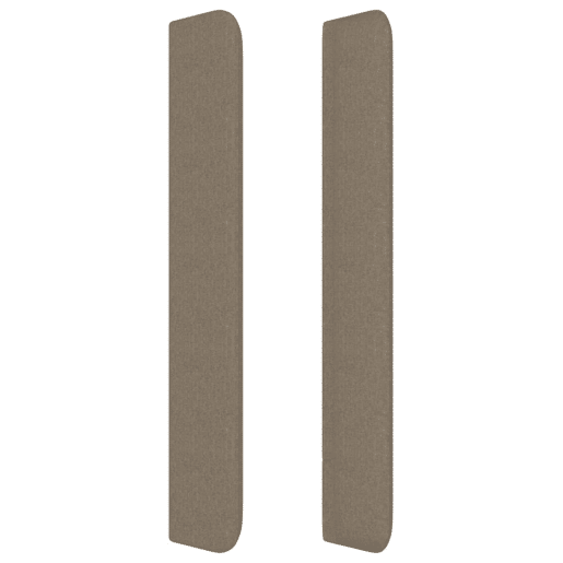 vidaXL Cabeceira cama abas tecido 203x16x118128 cm cinza-acastanhado