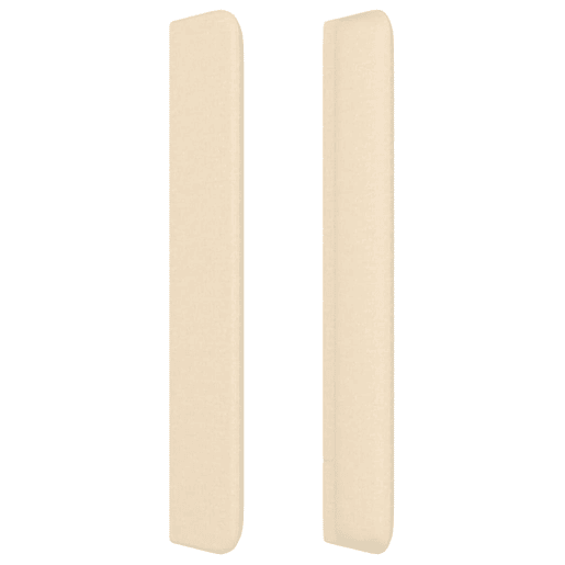 vidaXL Cabeceira de cama c abas tecido 163x16x118128 cm cor crème