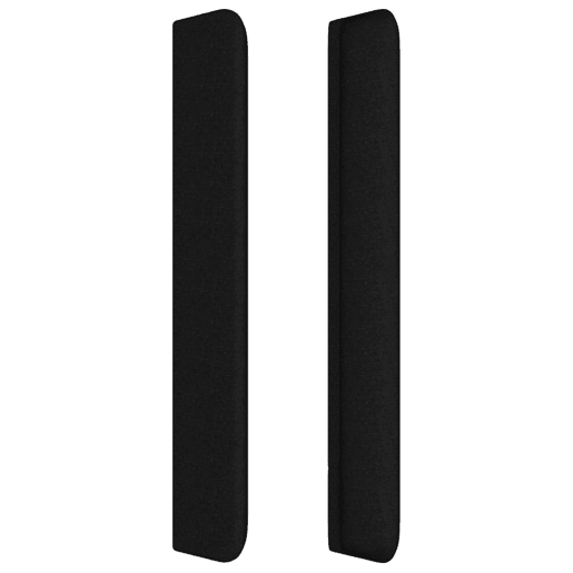 vidaXL Cabeceira de cama c abas tecido 203x16x118128 cm preto