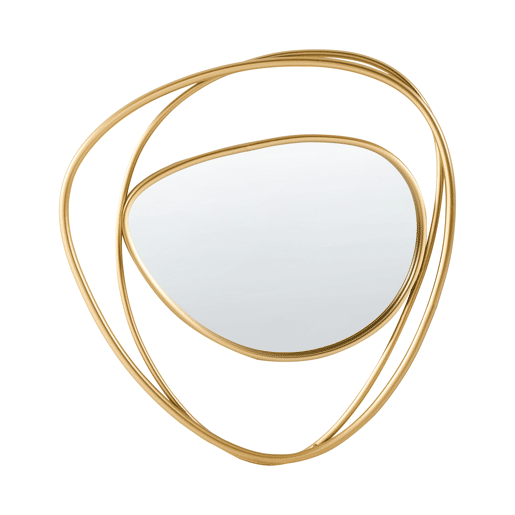 Espelho COURCY 50 cm 54 cm Metal Dourado