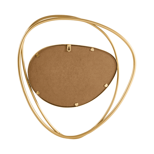 Espelho COURCY 50 cm 54 cm Metal Dourado
