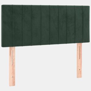 vidaXL Cabeceira de cama veludo 100x5x7888 cm verde-escuro