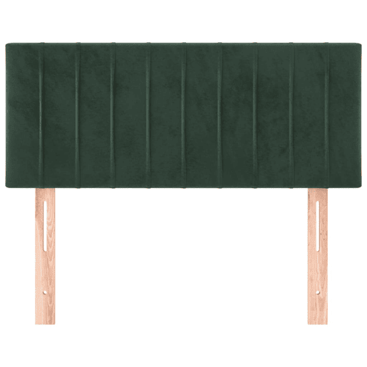 vidaXL Cabeceira de cama veludo 100x5x7888 cm verde-escuro