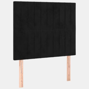 vidaXL Cabeceira Preta 80x5x118128 cm Veludo