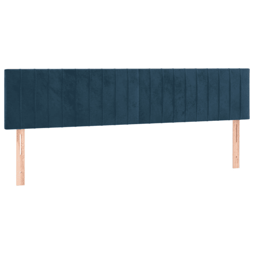 vidaXL Cabeceira de cama 2 pcs veludo 90x5x7888 cm azul-escuro vidaXL Cabeceira de cama 2 pcs veludo 90x5x7888 cm azul-escuro