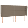 vidaXL Cabeceira cama abas tecido 183x23x118128 cm cinza-acastanhado