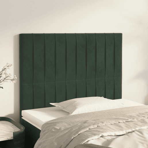 vidaXL Cabeceira Verde Escuro 90x5x118128 cm Veludo vidaXL Cabeceira Verde Escuro 90x5x118128 cm Veludo