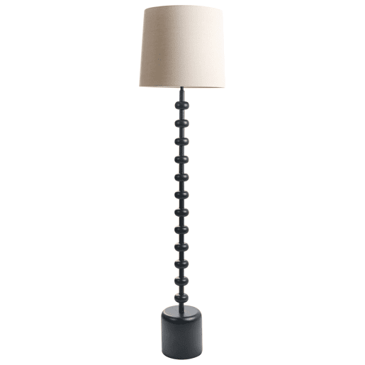 Candeeiro de pé KRIOS Metal Preto
