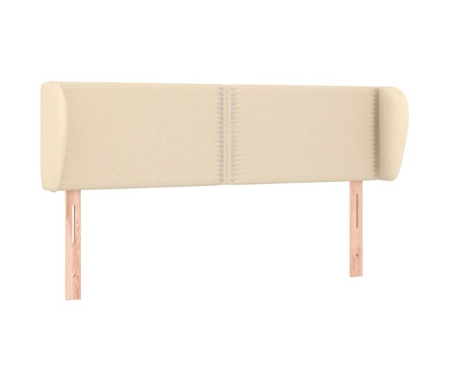 Vidaxl cabecero de tela color crema 147x23x78/88 cm