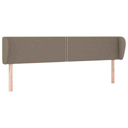 vidaXL Cabeceira cama abas tecido 203x23x7888 cm cinzento-acastanhado vidaXL Cabeceira cama abas tecido 203x23x7888 cm cinzento-acastanhado