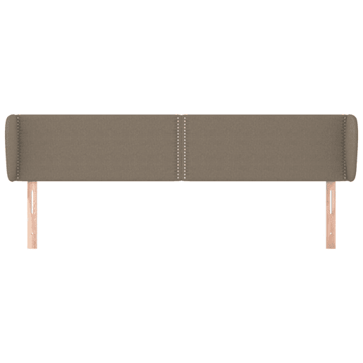vidaXL Cabeceira cama abas tecido 203x23x7888 cm cinzento-acastanhado vidaXL Cabeceira cama abas tecido 203x23x7888 cm cinzento-acastanhado