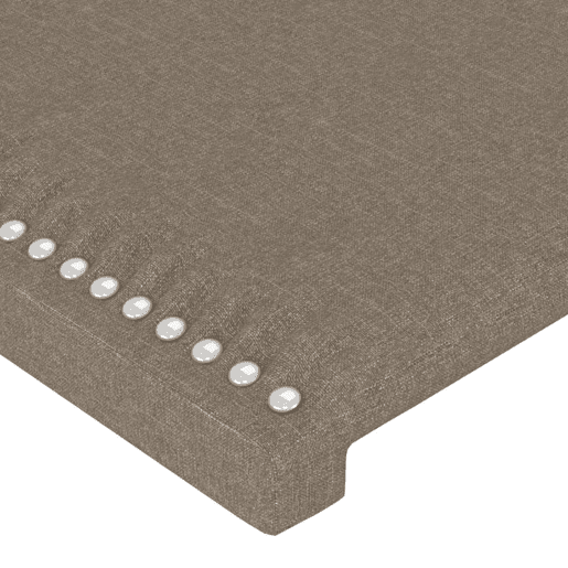 vidaXL Cabeceira cama abas tecido 203x23x7888 cm cinzento-acastanhado vidaXL Cabeceira cama abas tecido 203x23x7888 cm cinzento-acastanhado