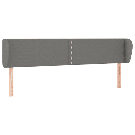 vidaXL Cabeceira de cama c abas tecido 203x23x7888cm cinzento-escuro vidaXL Cabeceira de cama c abas tecido 203x23x7888cm cinzento-escuro